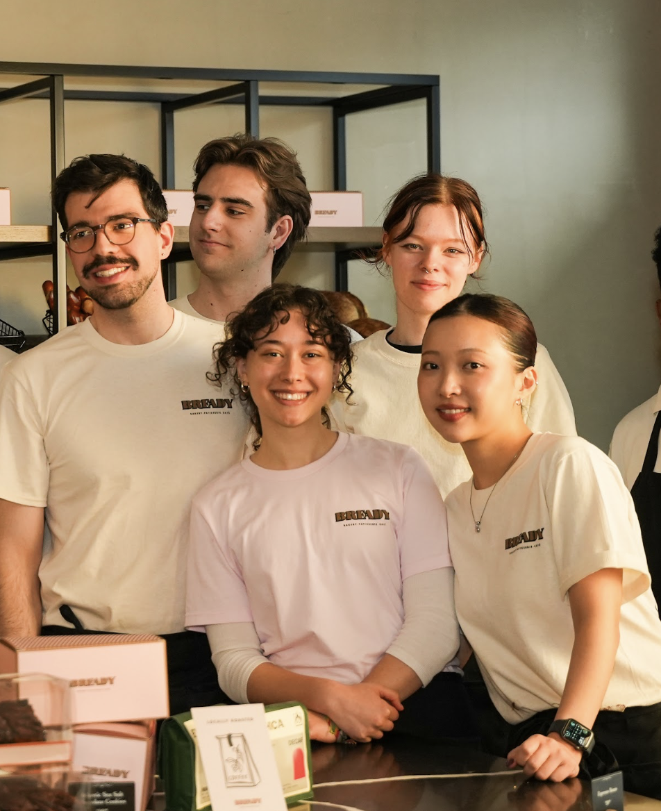 The Bready team behind the café counter