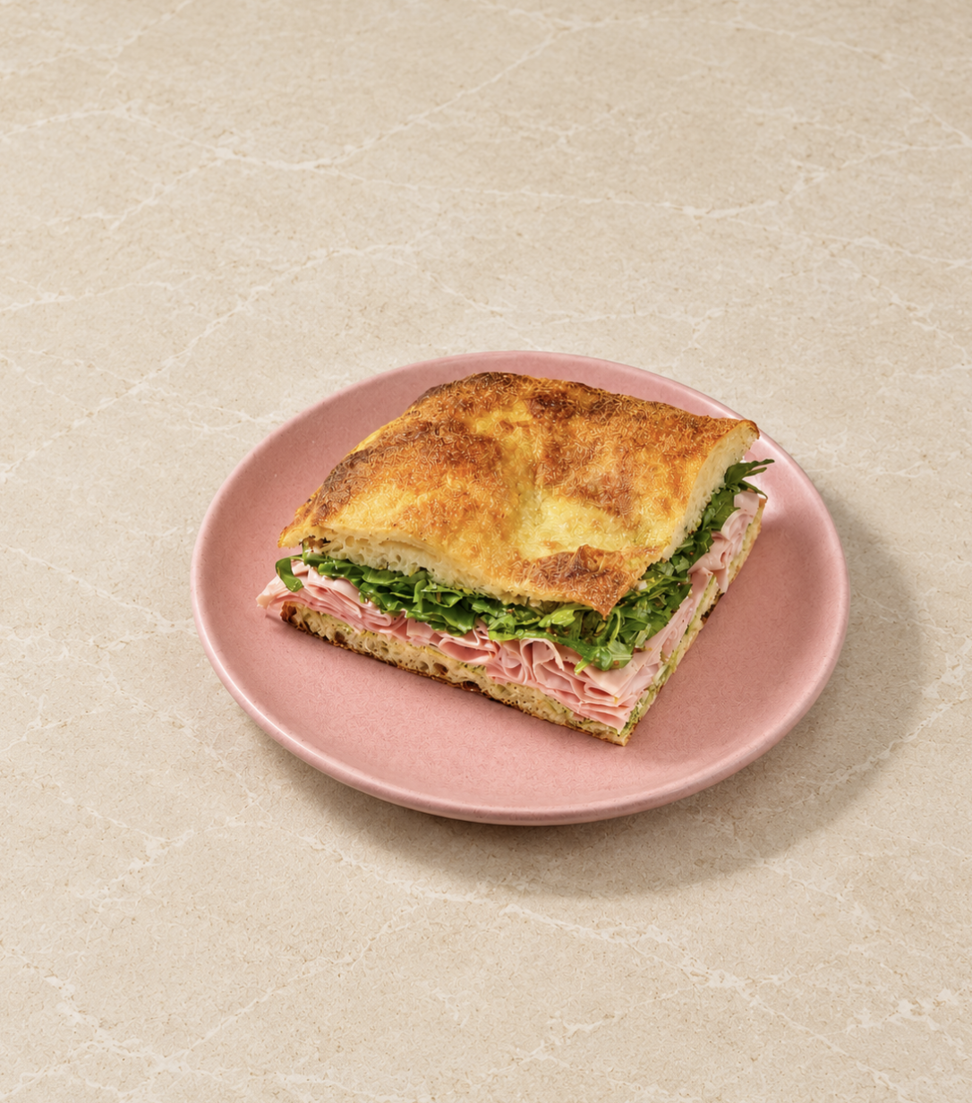 Mortadella & Pistachio Focaccia