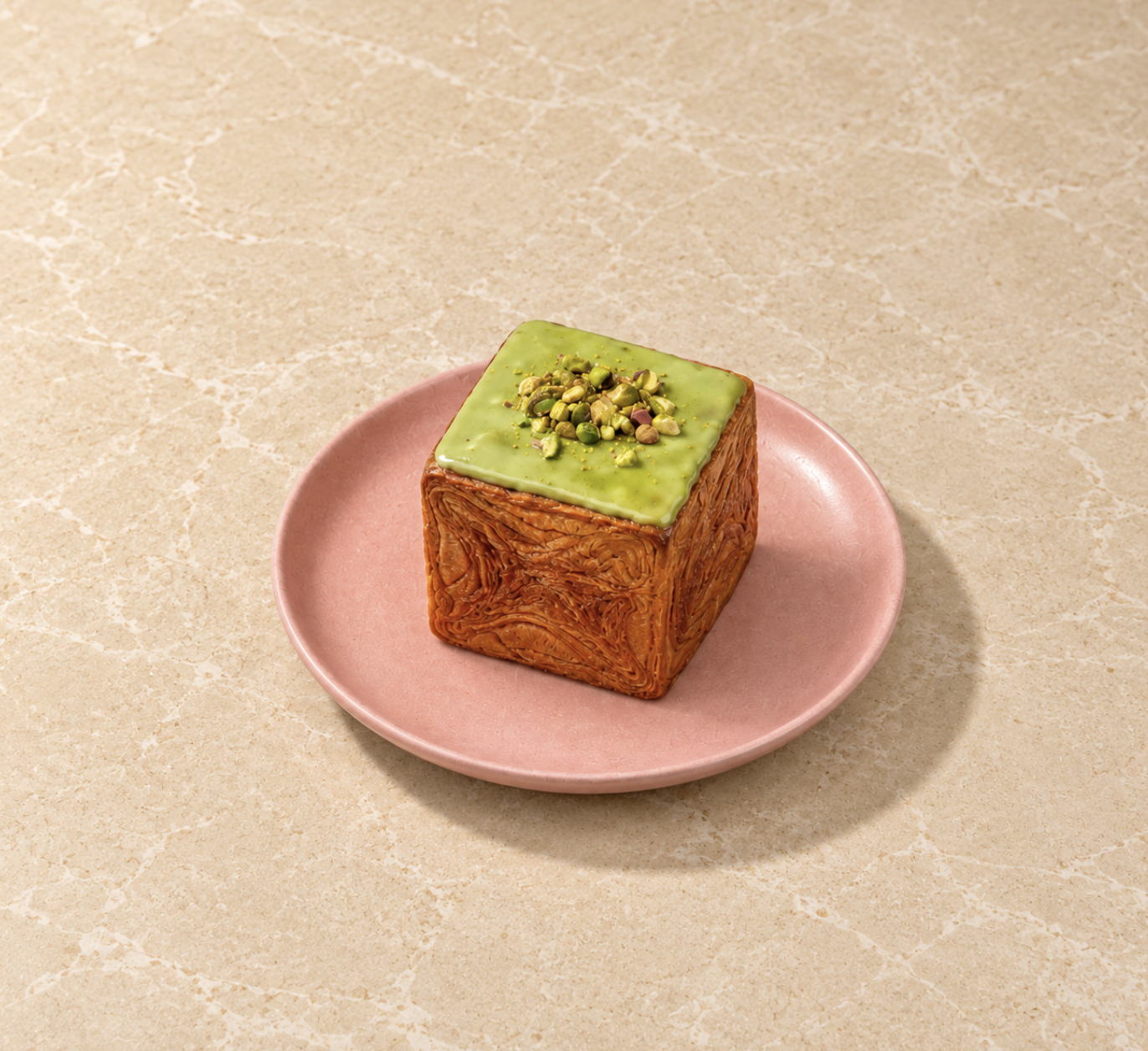 Pistachio Cube Croissant