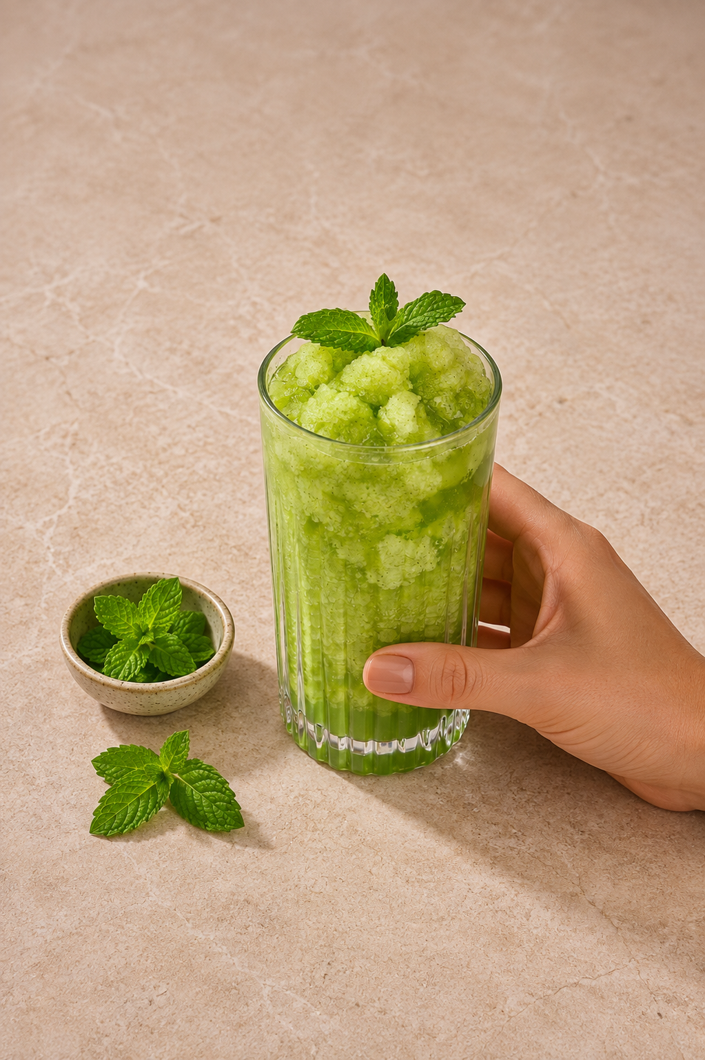 Mint-Lemonade Granita